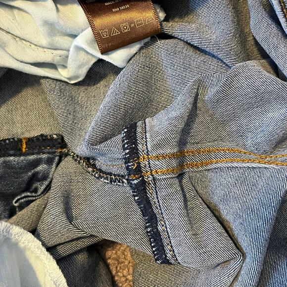 Kut women's Katy boyfriend denim short mid wash low rise stretch rolled cuff - Picture 10 of 11